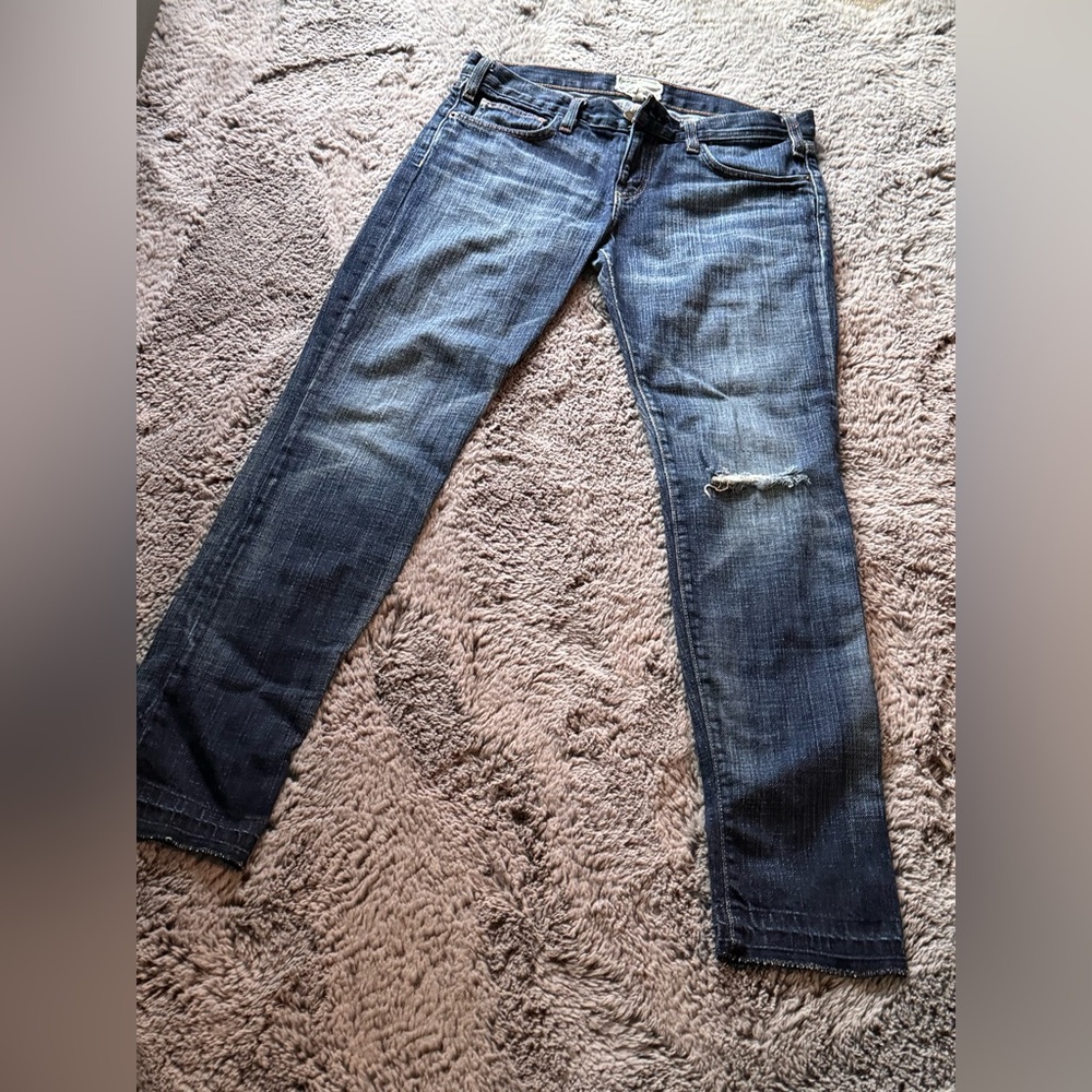 Current/Elliott Dark Wash Denim Jeans